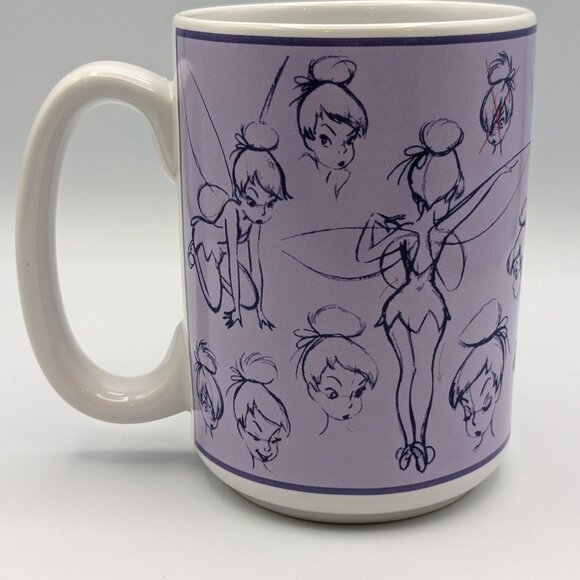 Disney Tinkerbell Sketch Mug - Purple/White - Disney Store - Picture 3 of 8